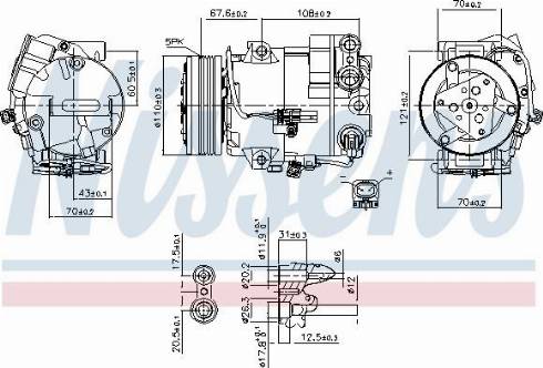 Nissens 890268 - Компрессор кондиционера unicars.by