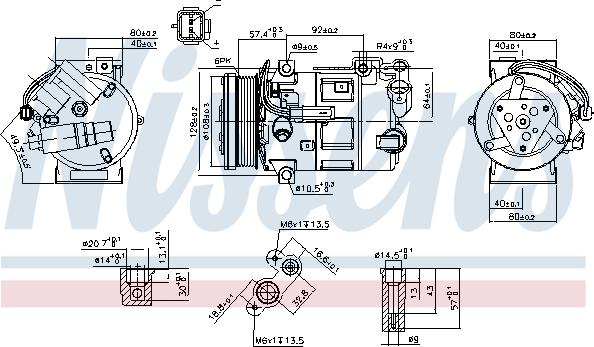 Nissens 890210 - Компрессор кондиционера unicars.by