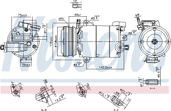 Nissens 890794 - Компрессор кондиционера unicars.by