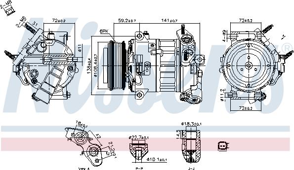 Nissens 890796 - Компрессор кондиционера unicars.by