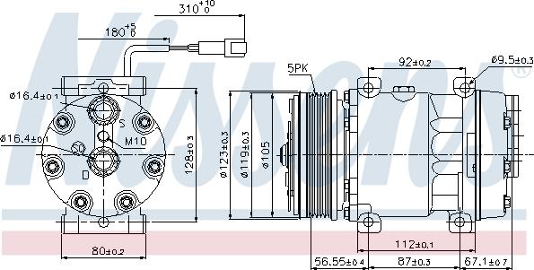 Nissens 89079 - Компрессор кондиционера unicars.by