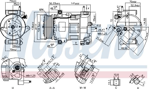 Nissens 890758 - Компрессор кондиционера unicars.by