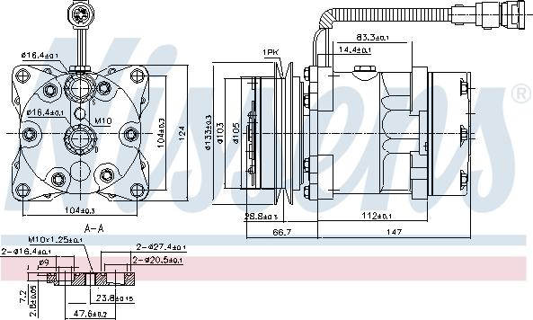 Nissens 89078 - Компрессор кондиционера unicars.by