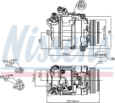 Nissens 89199 - Компрессор кондиционера unicars.by