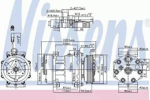 Nissens 89150 - Компрессор кондиционера unicars.by