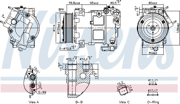 Nissens 891094 - Компрессор кондиционера unicars.by