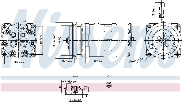 Nissens 891098 - Компрессор кондиционера unicars.by