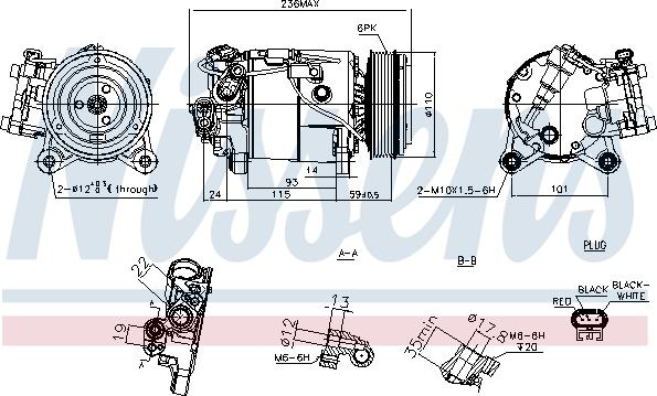 Nissens 891019 - Компрессор кондиционера unicars.by