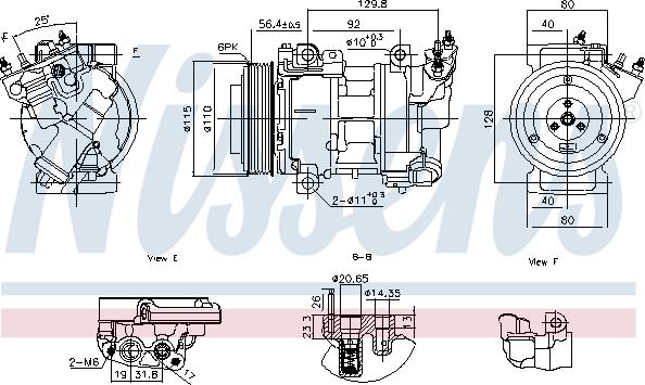 Nissens 891016 - Компрессор кондиционера unicars.by