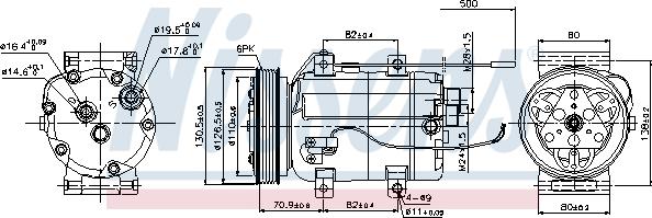 Nissens 89101 - Компрессор кондиционера unicars.by