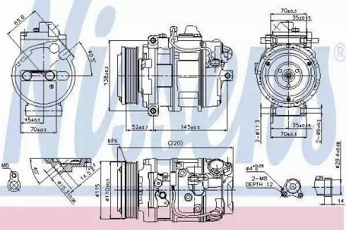 Nissens 89114 - Компрессор кондиционера unicars.by