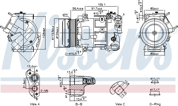 Nissens 891103 - Компрессор кондиционера unicars.by