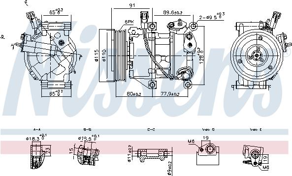 Nissens 891114 - Компрессор кондиционера unicars.by