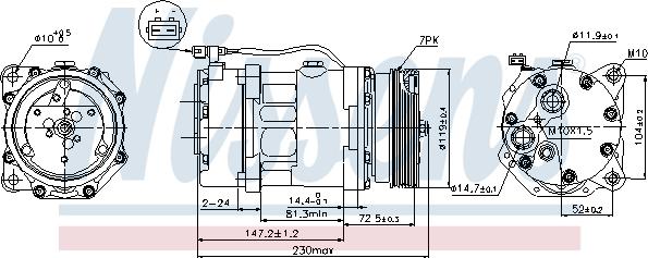 Nissens 89118 - Компрессор кондиционера unicars.by