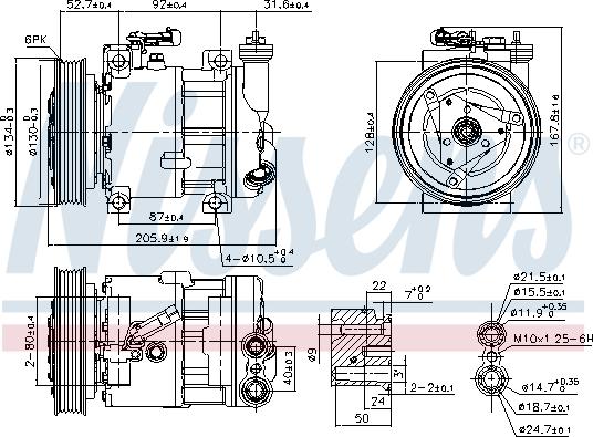 Nissens 89120 - Компрессор кондиционера unicars.by