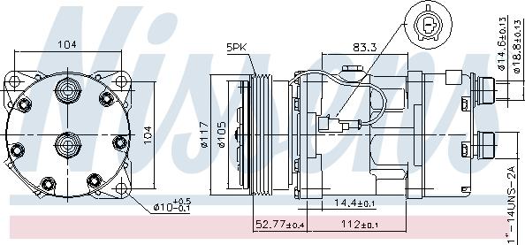 Nissens 89123 - Компрессор кондиционера unicars.by