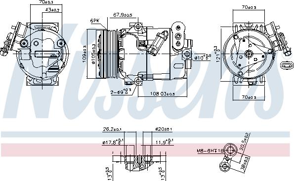 Nissens 89356 - Компрессор кондиционера unicars.by