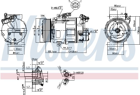 Nissens 89313 - Компрессор кондиционера unicars.by