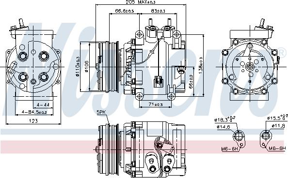 Nissens 89235 - Компрессор кондиционера unicars.by