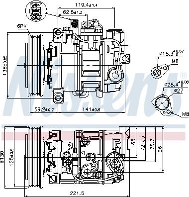 Nissens 89236 - Компрессор кондиционера unicars.by