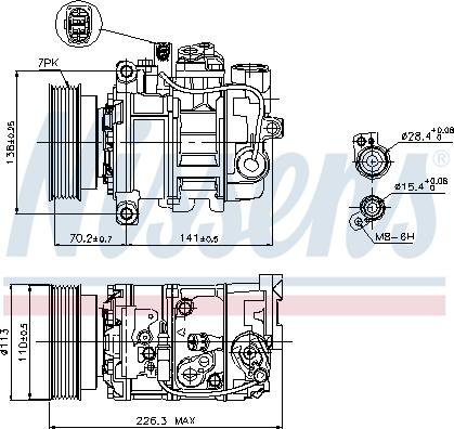 Nissens 89237 - Компрессор кондиционера unicars.by