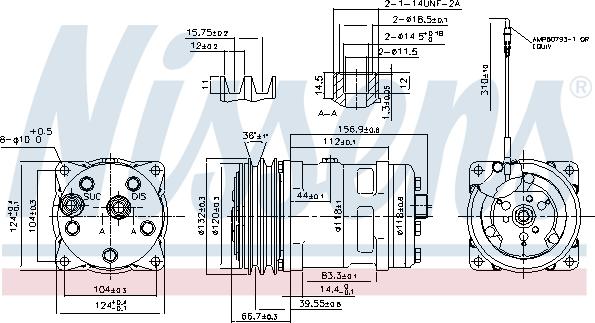 Nissens 89779 - Компрессор кондиционера unicars.by