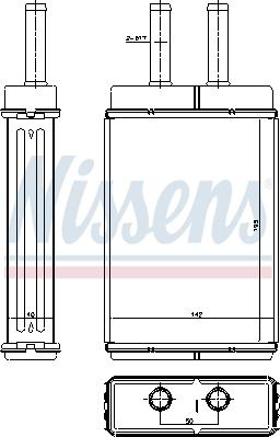 Nissens 77506 - Теплообменник, отопление салона unicars.by