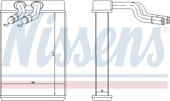 Nissens  77610 - Теплообменник, отопление салона unicars.by