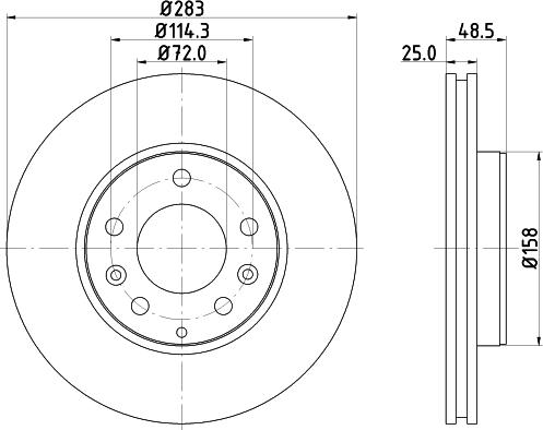 Nisshinbo ND5003K - Тормозной диск unicars.by