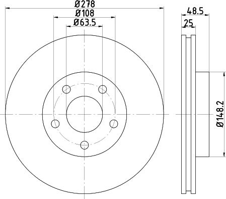 Nisshinbo ND5019K - Тормозной диск unicars.by