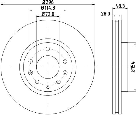 Nisshinbo ND5025K - Тормозной диск unicars.by