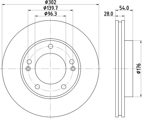 Nisshinbo ND6059K - Тормозной диск unicars.by