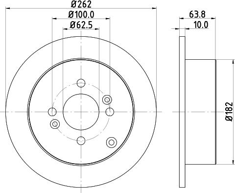 Nisshinbo ND6064 - Тормозной диск unicars.by