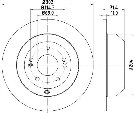 Nisshinbo ND6066K - Тормозной диск unicars.by