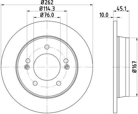 Nisshinbo ND6061K - Тормозной диск unicars.by