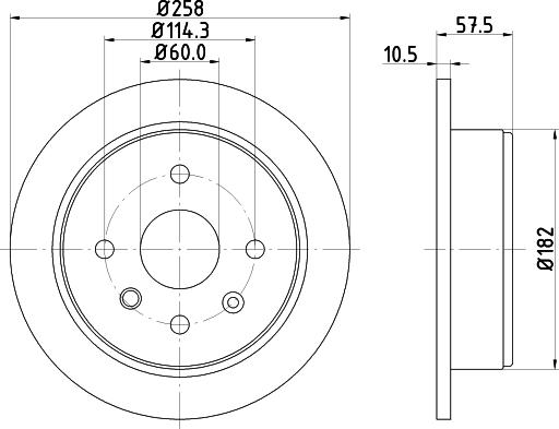 Nisshinbo ND6001K - Тормозной диск unicars.by