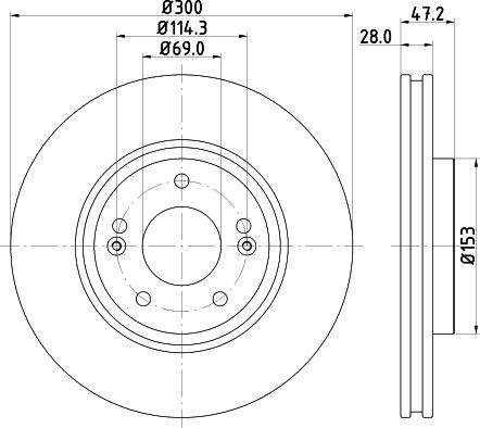 Nisshinbo ND6011K - Тормозной диск unicars.by