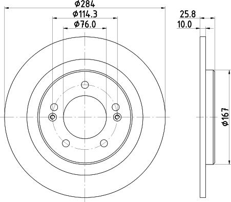 Nisshinbo ND6084K - Тормозной диск unicars.by