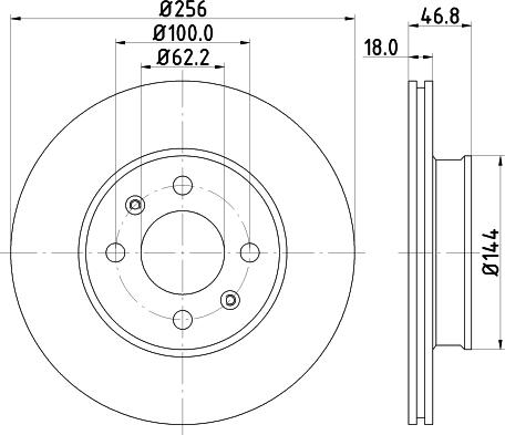 Nisshinbo ND6080K - Тормозной диск unicars.by