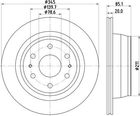 Nisshinbo ND6136K - Тормозной диск unicars.by