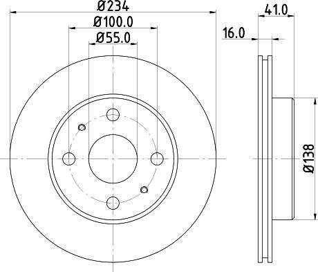 Nisshinbo ND1099K - Тормозной диск unicars.by