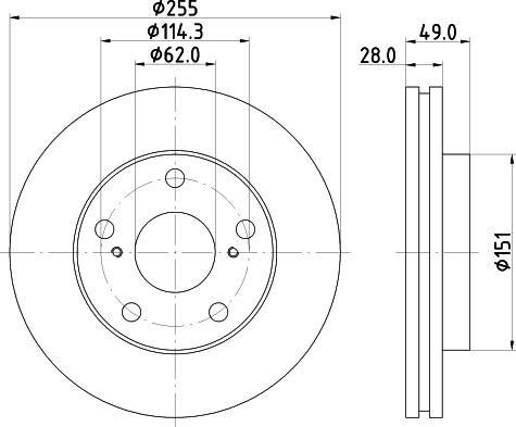 Nisshinbo ND1040K - Тормозной диск unicars.by