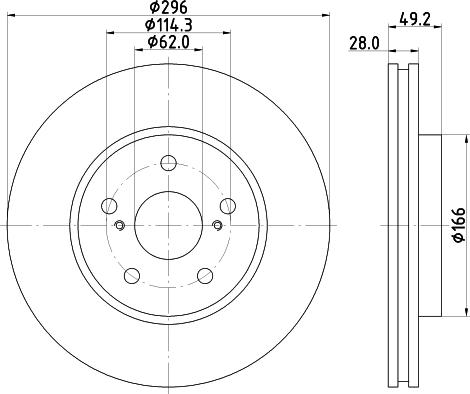 Nisshinbo ND1057K - Тормозной диск unicars.by