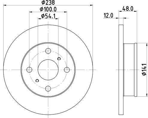 Nisshinbo ND1064K - Тормозной диск unicars.by