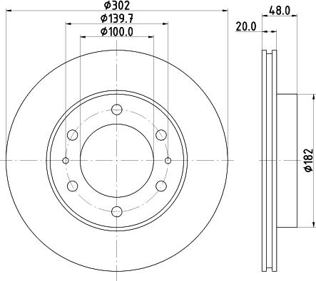 Nisshinbo ND1066K - Тормозной диск unicars.by