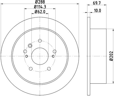 Nisshinbo ND1089K - Тормозной диск unicars.by