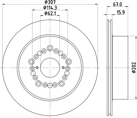 Nisshinbo ND1080K - Тормозной диск unicars.by