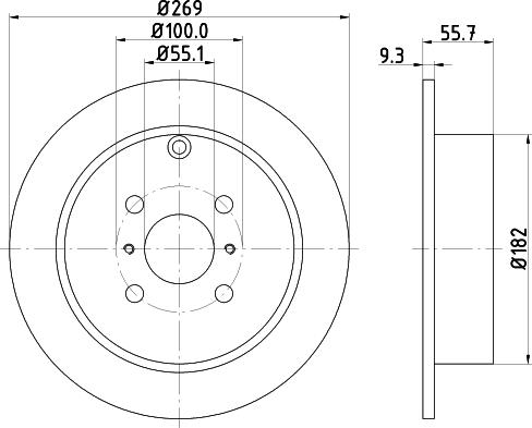 Nisshinbo ND1081K - Тормозной диск unicars.by