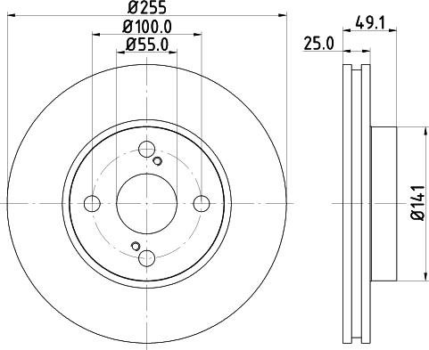 Nisshinbo ND1083K - Тормозной диск unicars.by