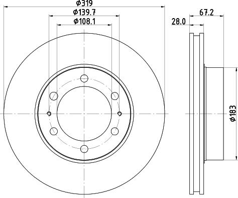 Nisshinbo ND1034K - Тормозной диск unicars.by